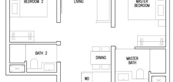 emerald-of-katong-2-bedroom-floor-plan-b1p-singapore